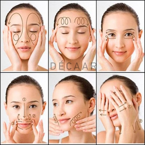 cách massage mặt căng bóng